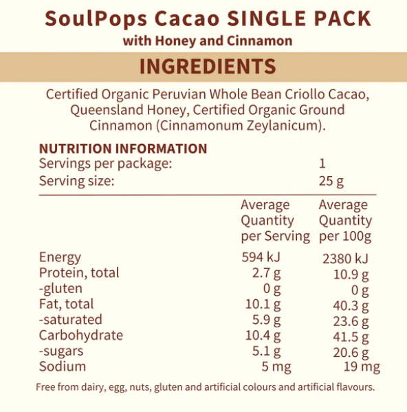 SoulPops - Ceremonial Cacao 8 Pack