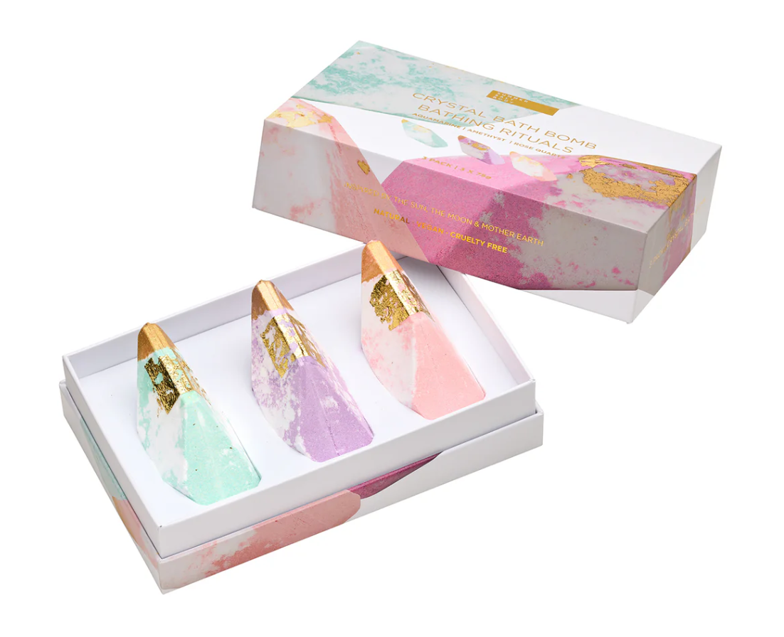 Crystal Bath Bomb Bathing Rituals | 3 pack