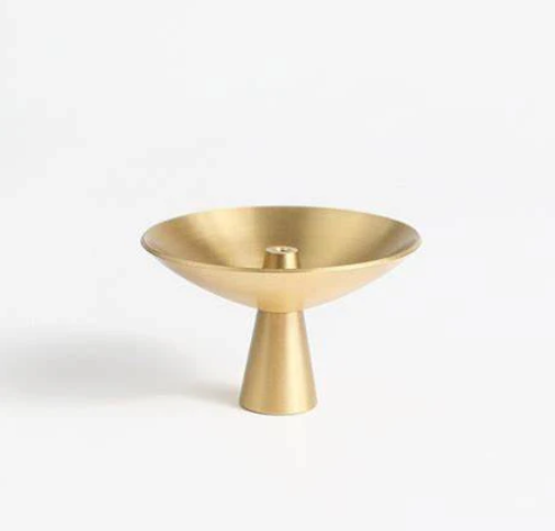 Alta Saturn Incense Holder Brass Finish